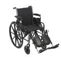 Drive Medical Cruiser III Light Weight Wheelchair - 18" Seat k318dda-elr